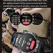 お買い得  スマートウォッチ-696 KC80 スマートウォッチ 1.43 インチ スマート·ウォッチ ブルートゥース ECG + PPG 歩数計 着信通知 と互換性があります Android iOS 女性 男性 ハンドフリーコール メッセージ受信通知 IP 67 47mmウォッチケース