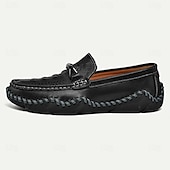 economico Casuale-Per uomo Mocassini e Slip-Ons Penny Loafers Di pelle Comodo Antiscivolo Mocassino Argento Nero Bianco