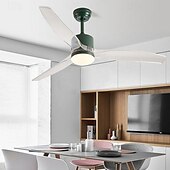 preiswerte Deckenventilator-Leuchten-Deckenventilator mit Licht-App &amp;Fernbedienung 105/130cm dimmbar 6 Windgeschwindigkeiten moderner Deckenventilator für Schlafzimmer, Wohnzimmer, kleine Räume 110-240V