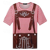 ieftine Îmbrăcăminte grafică-Tricou lederhosen Petrecere Casual Tricou Grafică pentru Bărbați Adulți Imprimare 3D pentru Carnaval Bere Oktoberfest Vacanță Petrecere