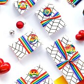 olcso Pride felvonulás dec-szivárvány fesztivál büszkeség hónap elvtársak 180db ajándék levél pecsét matricák dekoratív kellékek parti kellékek