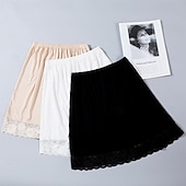 preiswerte Unterteile-Retro Vintage 1950er Unterrock Halbunterrock Satinrock Prinzessin 23,6&#039;&#039; / 60 cm Damen Halloween Karneval Maskerade Party / Abend Junggesellinnenabschiedsparty Erwachsene Röcke