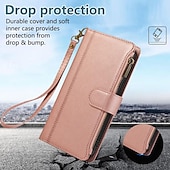 voordelige Samsung-hoesje-telefoon hoesje Voor Samsung Galaxy S24 S23 S22 S21 Ultra Plus A55 A35 A25 A15 5G A54 A34 A14 S20 Plus S20 Ultra S20 A53 A33 A23 A13 S20 FE S25 Ultra Wallet Card Case met standaard Magnetisch Rits