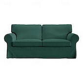 cheap Sofa Cover-2 Seat Sofa Cover or  2 Seat Sofa Bed Cover with Cushion Covers and Backrest Covers For Ektorp Couch Slipcover Washable Furniture Protector  LITB PRIME cover Ektcover
