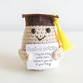 cheap Stress Relievers-Pocket Hug Positive Potato Gifts for Boyfriend Funny Gift for Girlfriend Motivational Gifts Small Lucky Charm Best Friend Small Hug Pocket Hug Potato Lucky Charm