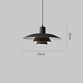 cheap Pendant Lights-LED Pendant Light  Kitchen Island Pendant Lamp 1-Light 30/38 cm Single Design  E27 Metal Painted Finishes Modern Nordic Style Bedroom Office 110-240V