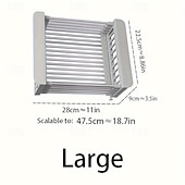 economico Stoccaggio cucina-1pc scolapiatti per lavello da cucina cestello di scarico per lavello per verdure portafiltro per lavaggio verdure portaoggetti per lavastoviglie scolapiatti estraibile regolabile dimensione opzionale