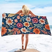 economico set di asciugamani da spiaggia-telo mare oversize 100% microfibra 35&quot;x70&quot;, telo mare grande per adolescenti e adulti, asciugatura rapida, assorbente, morbido, versatile per viaggi, bagno e piscina, regalo per le vacanze 160x80 cm