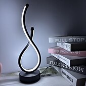abordables Lámparas de mesa-Lámpara de mesa de lujo con luz creativa de 1 pieza, luz LED de mesa con control táctil regulable con interruptor, alimentación USB de 5 V para dormitorio, oficina, estantería, decoración del hogar de
