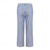 ieftine pantaloni cu picior drept-Pentru femei Pantaloni Casul Zilnic Lungime până la glezne Plisat Buzunare laterale Respirabilitate Comfortabil Inelastic Ieșire Sfârșit de săptămână Albastru piscină Negru Rosu Primavara vara Fit