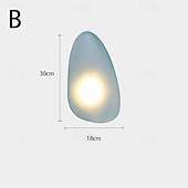 levne Vnitřní nástěnná světla-led nástěnné svítidla 7w severská nástěnná svítidla obývací pokoj designová lampa moderní sklo oblázkové nástěnné světlo dekorace ložnice osvětlení schodišťové světlo 85-265v