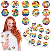 olcso Pride felvonulás dec-szivárvány fesztivál büszkeség hónap elvtársak 180db ajándék levél pecsét matricák dekoratív kellékek parti kellékek