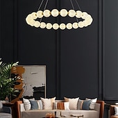 voordelige Eilandlichten-60 cm Single Design Pendant Light Metal Acrylic Electroplated Modern Nordic Style 110-120V 220-240V
