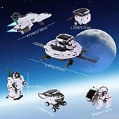 voordelige Autohangers &amp; Ornamenten-6-in-1 robot op zonne-energie kit speelgoed cadeaus voor kinderen 8 9 10 11 12 13 jaar oud educatief gebouw wetenschappelijk experiment set verjaardag voor kinderen jongens meisjes halloween kerst en