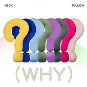 economico Imbottitura per cuscini-cuscino da viaggio con punto interrogativo, cuscino da aereo in memory foam per collo di adulti/bambini &amp;amp; cuscino di supporto per la schiena leggero per dormire in campeggio in casa, in ufficio,