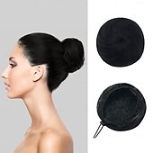 abordables Chignons-extension de chignon pour un chignon instantané avec cordon de serrage - chignons de ballet parfaits avec faux postiches et pinces à chignon chignons princesse Leia
