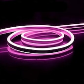 economico Strisce luminose COB-5m 10m 15m Luci al neon 600-3000 LED 2835 SMD Neon flessibile 8mm 1 pc Bianco caldo Bianco Rosso Strisce LED All&#039;aperto Impermeabile Vacanze 220-240 V