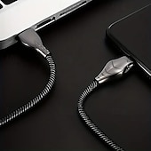 tanie Kable do telefonów komórkowych-Kabel do transmisji danych lampy typu Snakehead ze stopu cynku o mocy 100 W nadaje się do kabla do szybkiego ładowania danych typu C Black Mamba 5a