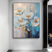 economico Dipinti a olio-pittura a olio fatta a mano dipinta a mano arte della parete impressione fiori tela pittura decorazione della casa arredamento senza cornice solo pittura