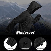 Недорогие Флисовые и 3 в 1 куртки-Муж. Куртка для туризма и прогулок Дождевая куртка для туризма и прогулок Дождевик Весна Осень на открытом воздухе Пэчворк Водонепроницаемость Быстровысыхающий Дышащий Жакет Односторонняя