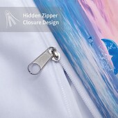 billiga Påslakanset-vackert påslakanset med delfintryck - inkluderar påslakan och örngott - fantastisk design för marint liv - mjukt och bekvämt tyg - perfekt för att ge en oceanisk touch till din sovrumsinredning