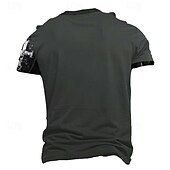 お買い得  信仰Tシャツ-男性用 グラフィック テンプルクロス テンプル騎士団 Tシャツ Tシャツ 3Dプリント クルーネック シャツ ファッション アーティスティック レトリ／ヴィンテージ ストリート スポーツ・アウトドア ブラックとレッド ブラック 夏 春 衣類 S M L XL XXL XXXL