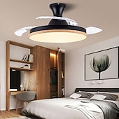 お買い得  シーリングファンライト-LED シーリングファン 90/105cm 1 ライト 調光可能 塗装仕上げ 金属アクリル モダン コンテンポラリー スタイル 寝室 ダイニングルーム リモコンで調光可能