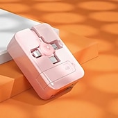 お買い得  スマホケーブル-Android および Apple 用の引き込み式 3-in-1 データ ケーブル Type-C 充電収納ケーブル