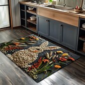 preiswerte Fußmatten-Fischfleisch-Fußmatte, Küchenmatte, Bodenmatte, rutschfester Teppich, ölbeständiger Teppich, Indoor-Outdoor-Matte, Schlafzimmerdeko, Badezimmermatte, Eingangsteppich