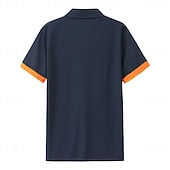 ieftine Polo clasic pentru bărbați-Bărbați Tricouri polo Cămașă de golf Casual Zilnic Gulerul Polo Manșon scurt Clasic Bloc Culoare Butonul frontal Buton în jos Vară Fit regulat Albastru piscină Galben Auriu Negru / Roșu Negru Alb