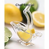 お買い得  果物＆野菜調理用品-鳥型レモン絞り器、レモンジューサー アクリル製 手動ジュースライム絞り器 鳥型レモンスライスウェッジ絞り器
