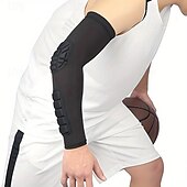 abordables Aparatos ortopédicos-1 unidad de soporte para codo, funda para brazo de baloncesto, transpirable, seguridad para fútbol, protector deportivo para codo