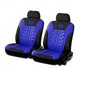 baratos Capas para bancos de automóveis-Fyautoper novas capas de assento de carro de 5/2 lugares com padrão absoluto bordado universal tecido respirável airbag seguro suv assento protetor acessórios