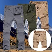 abordables Bas-Homme Pantalons de Chasse Pantalon de randonnée Pantalons d&#039;Extérieur Poche à Fermeture Éclair Conception détachable Uni Imperméable Protection UV Extérieur Quotidien Vêtements de rue Sports Mode