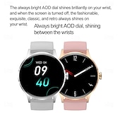 tanie Smartwatche-696 HK30 Inteligentny zegarek 1.43 in Inteligentny zegarek Bluetooth EKG + PPG Krokomierz Powiadamianie o połączeniu telefonicznym Kompatybilny z Android iOS Damskie Męskie Odbieranie bez użycia rąk