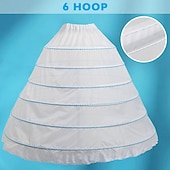 levne spodnička-Spodnička Klasická Lolita Rokoko Barroco Po kotníky Spodnička Pod sukní Krinolína Princeznovské Pro nevěstu Maškarní kostým Dámské Královský předvečer Všech svatých Karneval Svatební Párty Maturitn