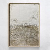 preiswerte Ölgemälde-handgemaltes 3D strukturiertes weißes abstraktes Gemälde auf Leinwand 3D strukturierte Wandkunst Boho moderne Leinwandkunst Wohnzimmer Dekor Pattle Knife Ölgemälde Wohndekor Hotelkunststück