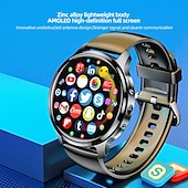 cheap Smartwatch-iMosi P68 Smart Watch 1.51 inch 4G LTE Cellular Smartwatch Phone 4G Pedometer Call Reminder Heart Rate Monitor Compatible with Smartphone Men GPS Hands-Free Calls Waterproof IP 67 46mm Watch Case