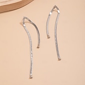 economico Orecchini-Per donna Orecchini a cerchio Nappa Prezioso Importante Argento placcato Orecchini Gioielli Argento / Oro Per Feste Serata 1 paio