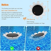 preiswerte Unterwasserlampen-RGB-Schwimmlicht, Solar-LED-Poollicht, wasserdichtes Gartenlicht für den Außenbereich, für Schwimmbad, Teich, Ferienpark, Landschaftsdekoration, 1/2 Stück