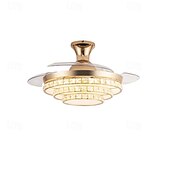 cheap Ceiling Fan Lights-LED Ceiling Fan Ceiling Hanging Globe Over Table 1-Light 90/105cm Single Design  3-Color-Light Metal Electroplated Modern Nordic Style Bedroom 110-240V
