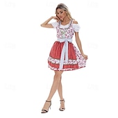 voordelige Dirndl-Oktoberfest Jurken Dirndl Dirndl-blouse Beiers hulp in de huishouding Duits München Weiden Doek in traditionele stijl Blouse