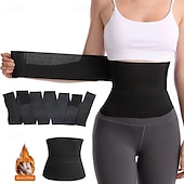 baratos Ligas e Suportes-Bandagem elástica cintos de cintura plus size mulher corpo shaper bandas emagrecimento estômago trimmer envoltório cintura trainer cinto