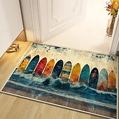 billiga Dörrmattor-sommar sufer board område matta kök matta halkfri oljesäker golvmatta vardagsrum matta inomhus utomhus matta sovrum dekor badrum matta entré matta dörr matta