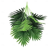 billige Kunstige planter og blomster-12 hode 68 cm kunstige palmeplanter blader, faux falske tropiske store palmetre blader imiterte blader kunstige planter, tropisk bryllup blomsterarrangement innendørs utendørs dekorasjon