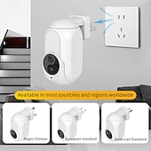 voordelige IP-netwerkcamera&#039;s voor binnen-Muur plug in camera wifi 360 1080p mini surveillance home security bescherming nachtzicht led lamp licht ip camera&#039;s