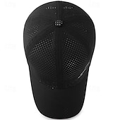 preiswerte Herrenhüte-Herren Cap Basecap Sonnenhut Kappe Schwarz Weiß Polyester Modisch Brautkleider schlicht Strasse Täglich Glatt Einstellbar Sonnenschutz Atmungsaktiv