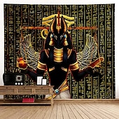 halpa vintage kuvakudokset-salaperäinen egyptiläinen anubis riippuva kuvakudos seinä taide suuri kuvakudos seinämaalaus sisustus valokuva tausta peitto verho koti makuuhuone olohuone sisustus