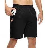 baratos Calções de corrida-Homens calções atléticos Shorts ao ar livre Shorts de Trilha Cintura elástica Bolso Com Zíper Tecido Secagem Rápida Alta elasticidade Comprimento do joelho Ao ar livre Diário Streetwear Esportes Moda
