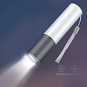 お買い得  懐中電灯-ポータブルミニ LED 懐中電灯、LED トーチ充電式 3 つの照明モード防水格納式強力ライトトーチ屋外ズームトーチ